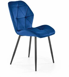 Krzesło k453 granatowe (tkanina velvet) halmar