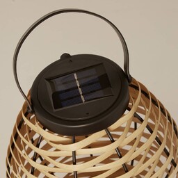 Searchlight Lampa tarasowa LED Netan, brązowa, rattan, 23