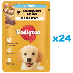 PEDIGREE Junior saszetka 24x100 g mokra karma pełnoporcjowa