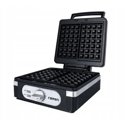 Mocna Gofrownica nieprzywierająca Raven EG004BX 1400 W czarna