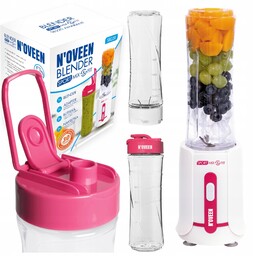 Blender Sportowy Kielichowy Mikser Koktajl Smoothie 2 Butelki