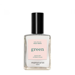 Green Nail Polish lakier do paznokci Milky White