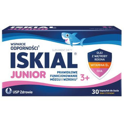 Iskial Junior kapsułki do żucia, 30 kaps. KRÓTKA
