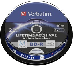 Płyty Blu-ray 25GB Bd-r M-disc archiwizacjia 10szt