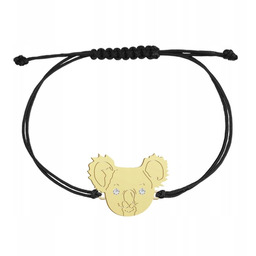 Pozłacana Bransoletka MIŚ KOALA DEDYKACJA GRATIS