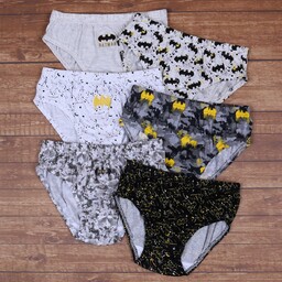 6x Szaro-białe, chłopięce majtki/slipy BATMAN, Oeko-Tex 18-24 m