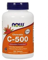 Now Witamina C 500 mg z Dziką różą,