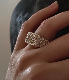 Pakamera Pierścionek - sygnet unisex Kratery