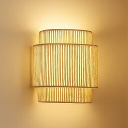 Kinkiet Anuva Lindby, możliwość ściemniania, kremowy / amber,