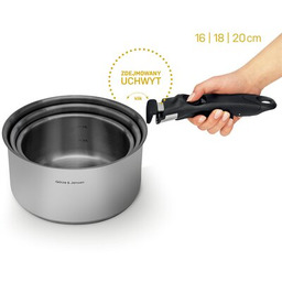 GÖTZE & JENSEN Zestaw garnków SPS925 (4 elementy)