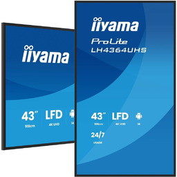 Płaski ekran iiyama 43 cale UHD LCD 109,2