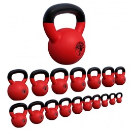 Kettlebells żeliwo gumowane Gorilla Sports (2-32 kg) -