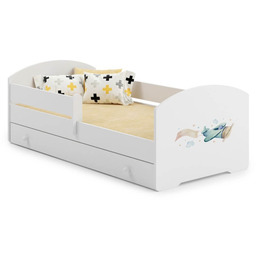 Łóżko dziecięce LUK z szufladą i barierką 80x160