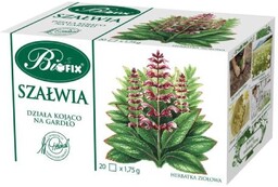 BiFix Herbatka ziołowa ekspresowa Szałwia, 20 x 1,75g