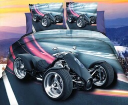 Pościel 3D Motor Quad 160X200 5 Częściowa Wzór