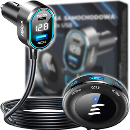 Rozdzielacz Samochodowy 98W 5x Usb QC3.0 PD30W
