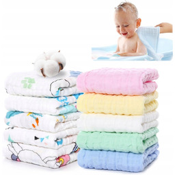 10x MYJKA MUŚLINOWA DLA DZIECI DO TWARZY ŚCIERECZKI