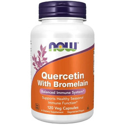 Now Foods Quercetin With Bromelain- Kwercetyna I Bromelaina-