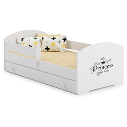 Łóżko dziecięce LUK z szufladą i barierką 80x160