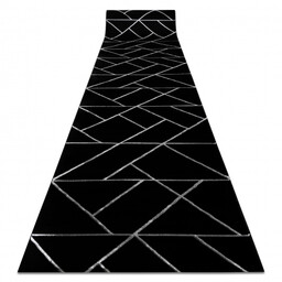 Chodnik EMERALD ekskluzywny 7543 glamour, stylowy geometryczny czarny