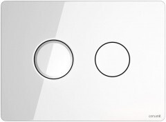CERSANIT S97-055 PRZYCISK PNEUMATYCZNY ACCENTO CIRCLE SZKŁO BIAŁE