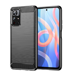 Carbon Case elastyczne etui pokrowiec Poco M4 Pro