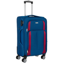 Mała walizka kabinowa z miękkiego materiału poliestrowego