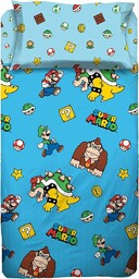Super Mario, Zestaw Pojedynczy Pokój,Jeden Kwadrat, Poszewka, Pościel