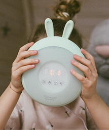 Lampka budząca światłem 3w1 zielony Królik Rabbit &