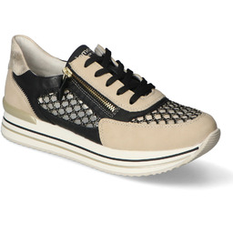 Sneakersy Remonte D1329-03 Czarne/Beżowe