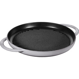 Staub 40511-782-0 patelnia grillowa, okrągła, 30 cm, żeliwo,