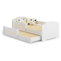 Łóżko podwójne LUK białe 80x160