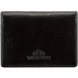 Skórzane etui na wizytówki czarne