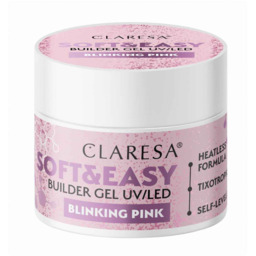 Żel budujący do paznokci Claresa Soft&Easy, różowy