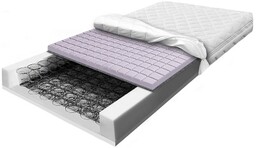 Materac sprężynowy bonelowy 140x200 z pianką konturową profilowaną