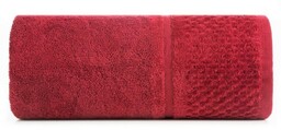 Ręcznik bawełniany 50x90 Ibiza czerwony frotte 550g/m2
