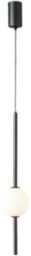 Melkita - lampa LED wisząca czarna 58cm -
