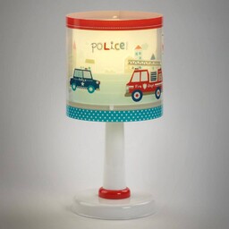 Dalber Lampa stołowa Police, biały / opal, pokój