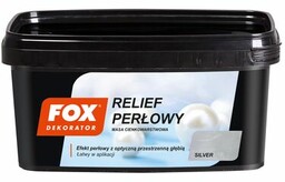 Masa cienkowarstwowa RELIEF PERŁOWY SILVER 1 kg FOX