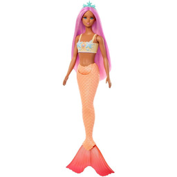 Barbie Lalka Syrenka Różowe fantazyjne akcesoria do włosów
