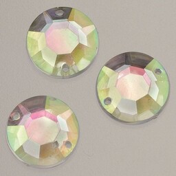 EFCO Kamień dekoracyjny akrylowy fasetowy 2 otwory kamień