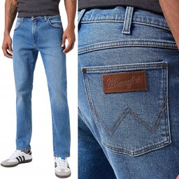 Wrangler LARSTON SLIM TAPERED Garner ZWĘŻANE BLUE DżINS