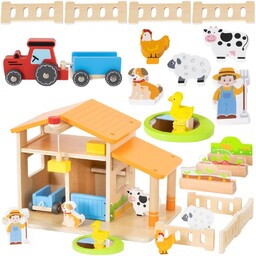 Viga Toys VIGA Drewniana Farma Dom Farmera