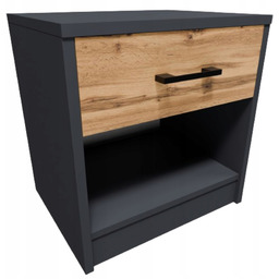 Szafka nocna stolik nocny 1S Grafit-wotan komoda Rob