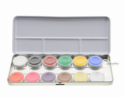 KRYOLAN - AQUACOLOR - Paleta 12 farb wodnych