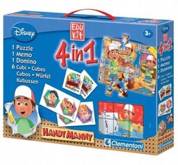 Clementoni 12666 Puzzle Klocki Domino Handy
