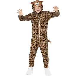 Tiger Costume Brown All in One With Hood