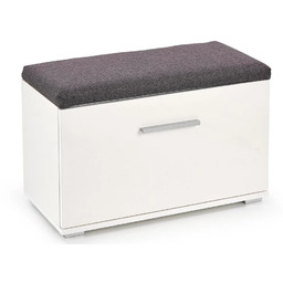 Edinos Na buty szafka z siedziskiem lines biała