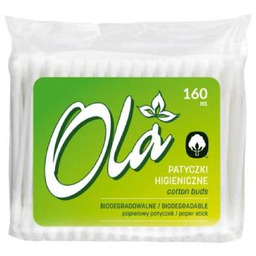 OLA Patyczki kosmetyczne papierowe, 160szt.