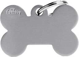 My Family tag Big Bone Aluminium Szary talerz